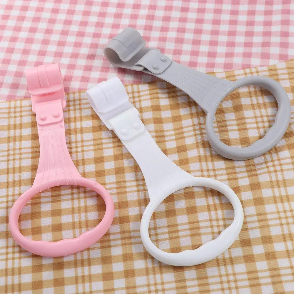 Hanging Ring Children's Bed Pull Ring Plastic Solid Color Learn To Stand Hand Pull Ring Bed Accessories Creative