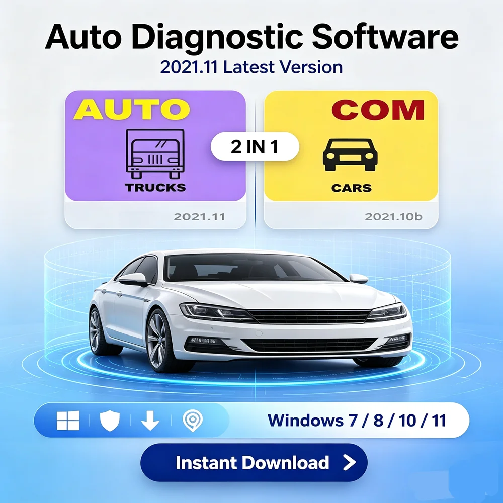 2026 Popular Auto Diagnostics Autocoms 2021.11 and del ph.i 2021.10b with Keygen for DS-150-E with for Cars Trucks sofware