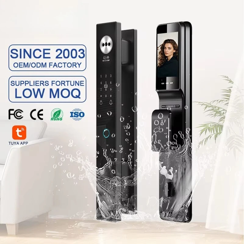 3d Face Smart Door Lock Waterproof Fingerprint Door Lock Fingerprint Password Unlock Wifi Smart Door Lock with Fingerprint