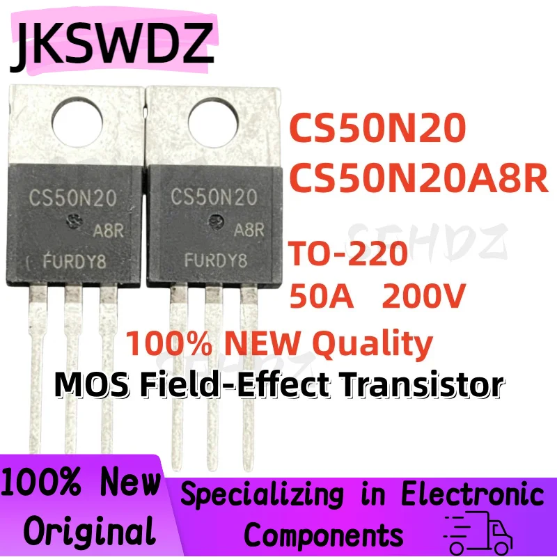 

10/20/30PCS 100% Brand New and High Quality CS50N20 CS50N20A8R TO-220 50A 200V MOS Field-Effect Transistor