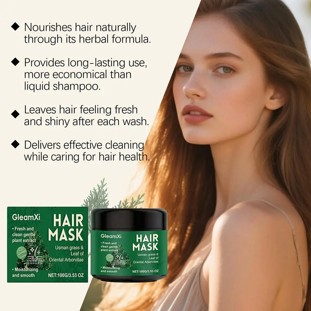 

Маска для волос Usman, шампунь, масло для волос, питательное масло для ухода за листьями, зуд, кипарис, кожи головы, очищает шампунь Usman Control R4M9