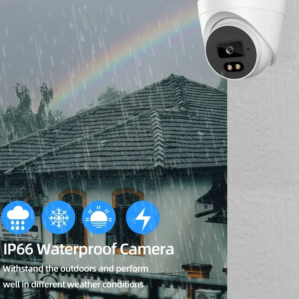 4K 8CH AHD DVR HD 8MP Cameras CCTV System Kit H.265+ Motion Detection Outdoor Smart IR-Cut Night Vision Surveillance Set XMEye