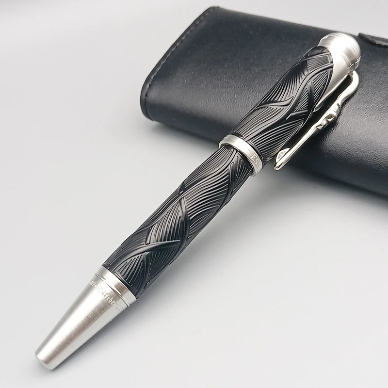 قلم MB فاخر قلم الكرات الدوّارة قلم حبر جاف هدايا الكتابة التجارية للرجال والنساء أدوات مكتبية مميزة