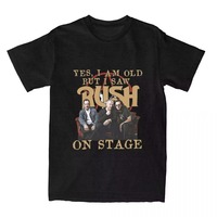 Fashion High Quality Rush Rock Band Pattern Printed Cotton T-shirt Printed Round Neck Casual T-shirt 1981 Tour Short Sleeve