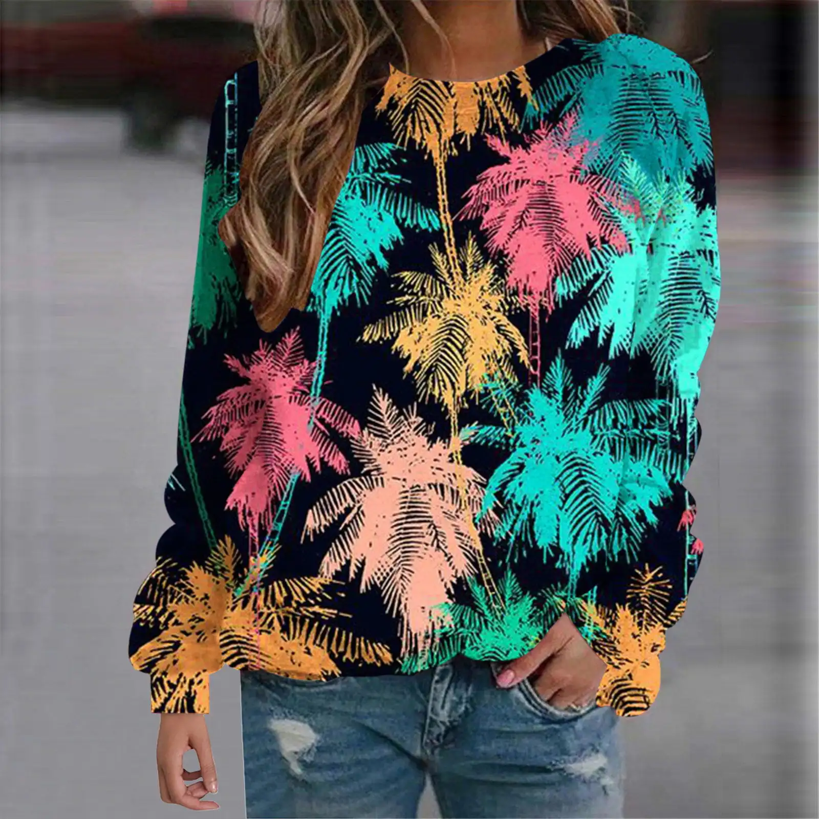 Autumn Sweatshirts Leopard Floral Flower 3D Print Hoodies Women Fashion Hoodie Oversized Pullovers Harajuku Tops Woman Clothing