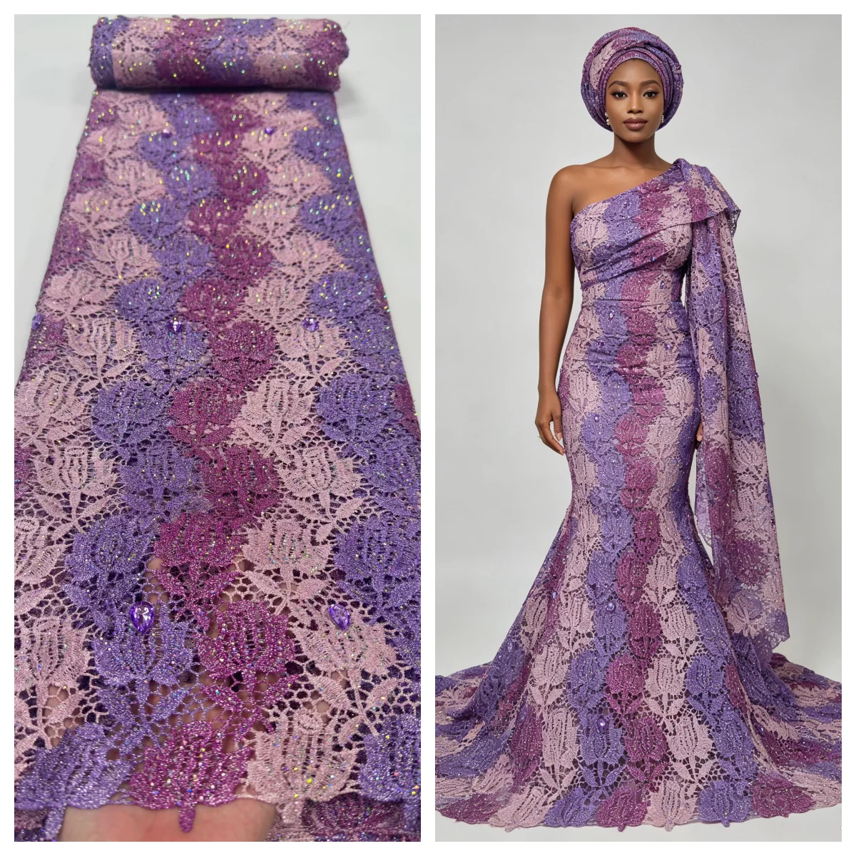 2026 Luxury African Guipure Cord Lace Lace Fabric Embroidery Nigerian Cotton Lace Fabric With Stones For Sewing Wedding Cloth
