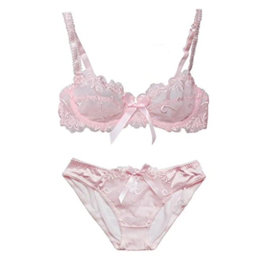 

Women's Thin Transparent Lace Bra Set