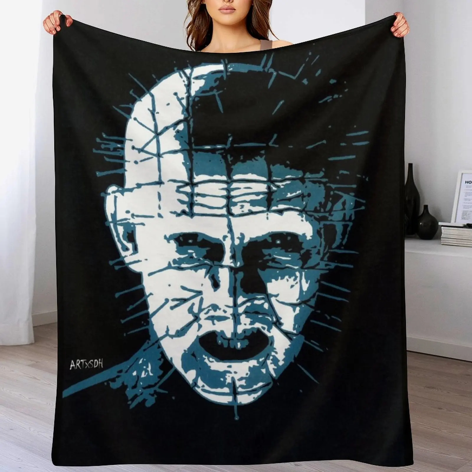Pinhead Throw Blanket Portable Lightweight Blanket for Travel Camping