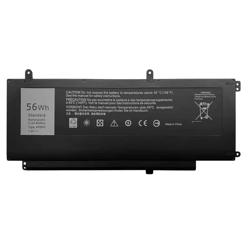 Imagem -02 - Bateria do Portátil 4p8ph para Dell Inspiron 15 7000 7537 7547 7548 P68g P41f P41f001 D2vf9 G05h0 Pxr51 Ygr2v 7.4v 56wh 7410mah