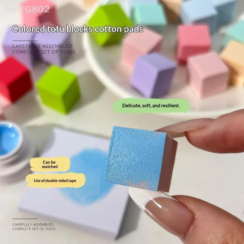 50Pcs Colorful Nail Art Sponge - Nail Art Pinterest review and price