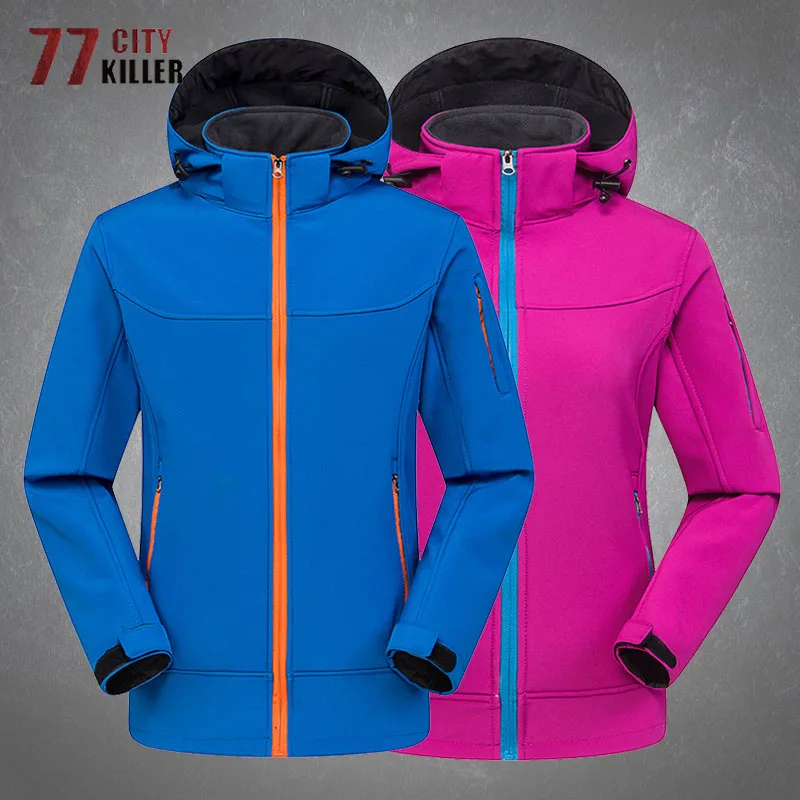 

Outdoor Softshell Jackets Mens Womens Autumn Winter Fleece Warm Waterproof Windbreaker Woman Casual Climbing Fishing Coats Male