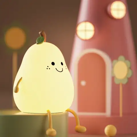 USB 충전식 야간 조명, 배 실리콘 야간 조명, 터치 센서, 침실 침대 옆 고양이 램프, 리모컨 포함, 어린이 아기 선물