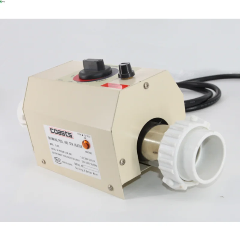 220V 3KW Electric Water Heater Thermostat For Swimming Pool Bathtub SPA Bath For Massage Hot Tub and Jacuzzi