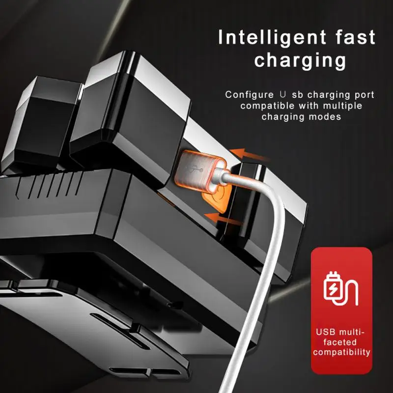 18650 배터리 내장 5LED, USB 충전식 야외 캠핑 헤드램프, LED 충전식 모션 라이트, 낚시 조명