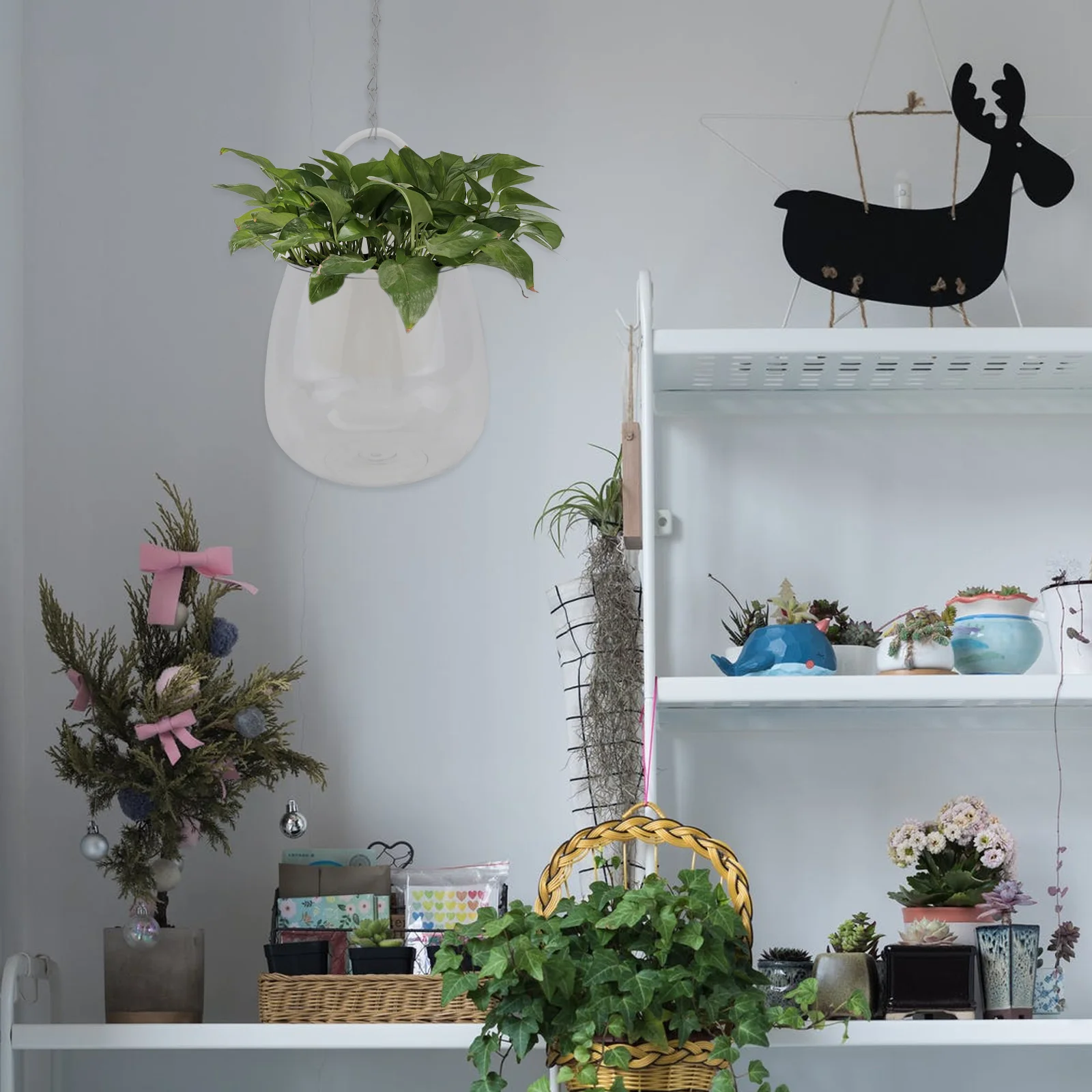 

2pcs Transparent Lazy Flower Pot Glass Planter For Home Office Decor Simple Succulent Container Bonsai Vase Garden Plant Pot