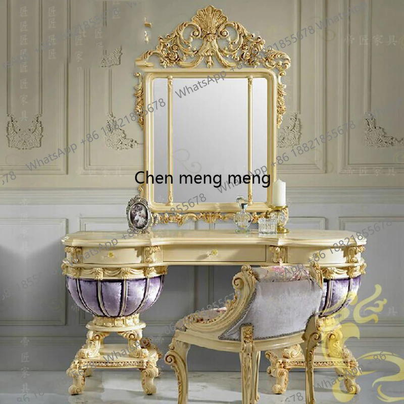 

Modern Large Aesthetic Dressing Table Desk Luxury Set Ladies Dressing Table Nordic Gold Mesa De Maquillaje Home Furniture