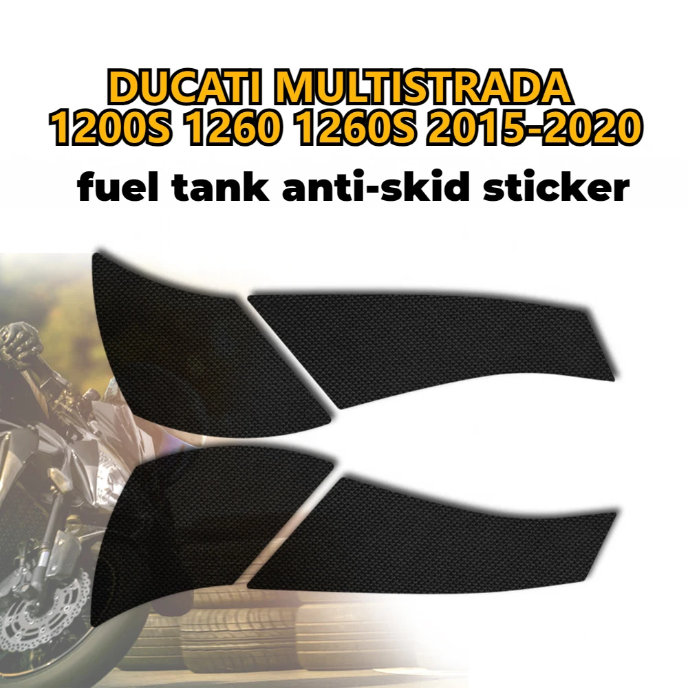 For DUCATI MULTISTRADA 1200S 1260 1260S 2015-2020 Protector Pad Motorcycle Stickers Anti Slip Fuel Oil Tank Side Knee Grip Decal