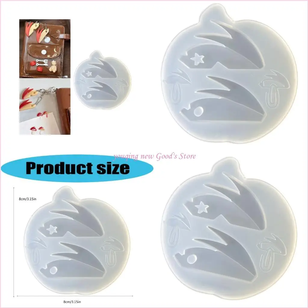 57QA Smooth Surfaces Fruit Pendant Craft Mold Great For Beginners And Kids Activities