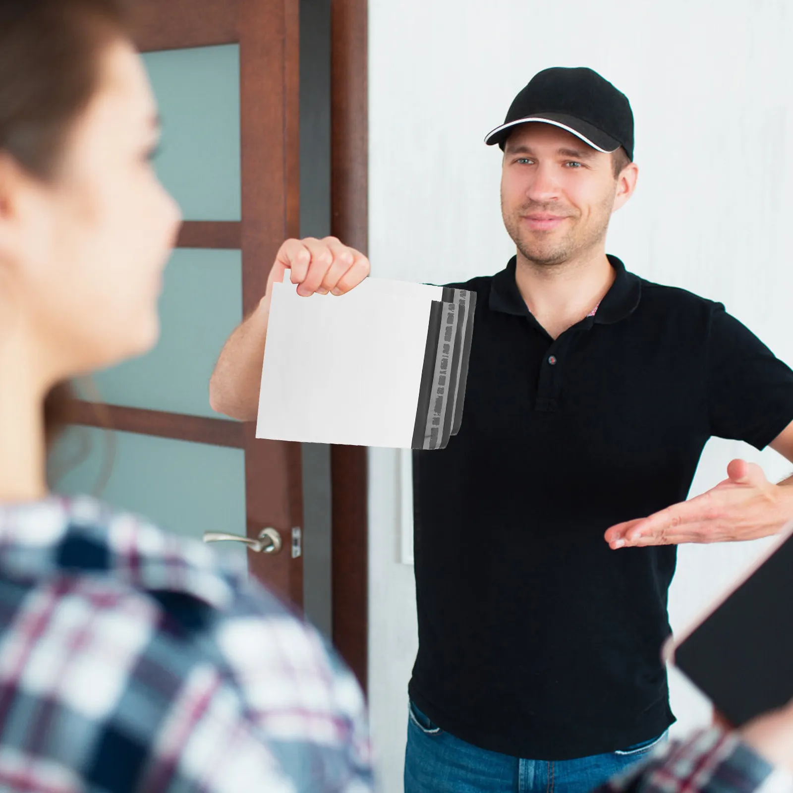 

100Pcs Waterproof Express Bags Explosion-Proof Edges Tear-Resistant Self-Seal Poly Mailers Thickened Shipping Bags for Clothing