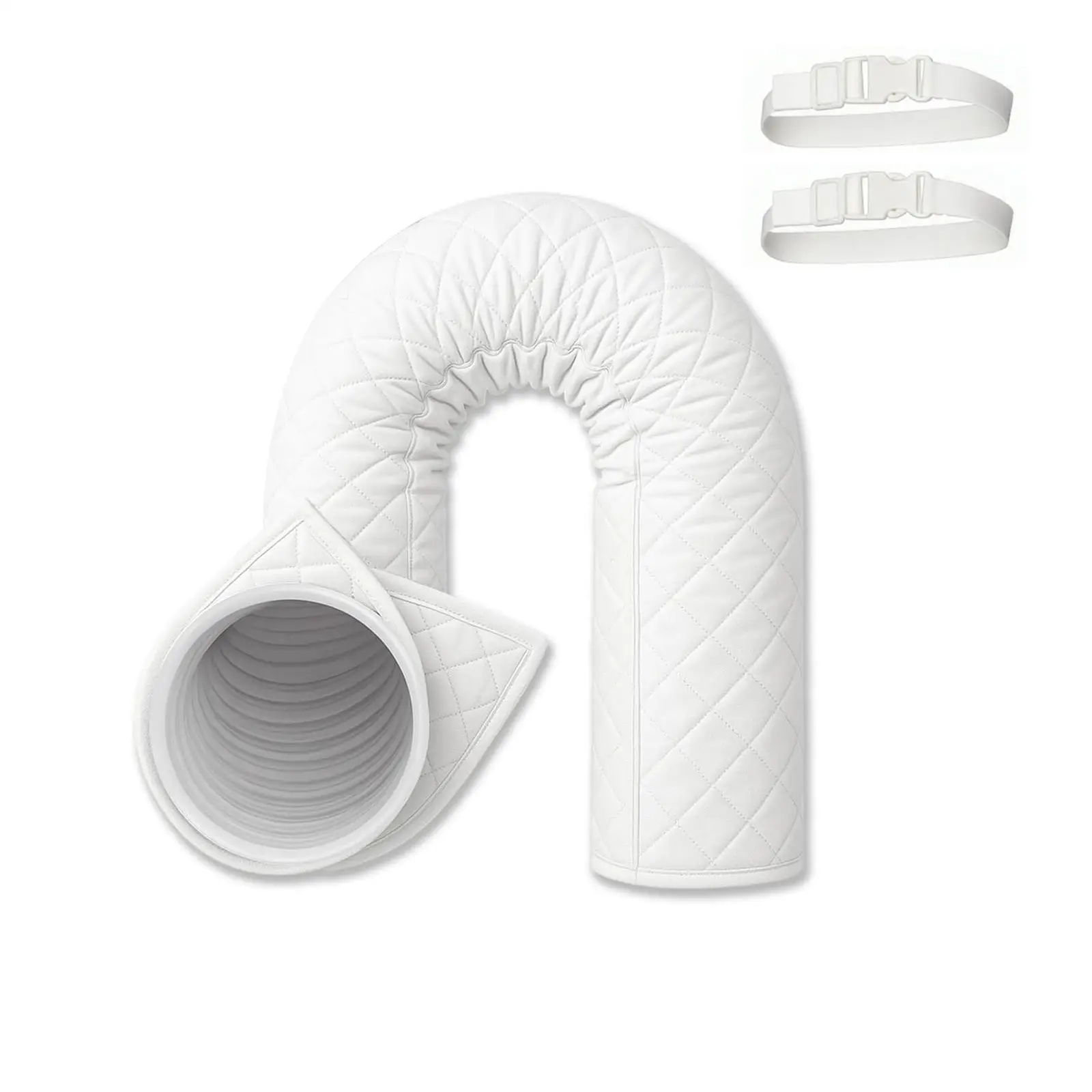 Exhaust Hose Cover Quilted Air Conditioner Hose Cover Hook-and-Loop for Bedroom