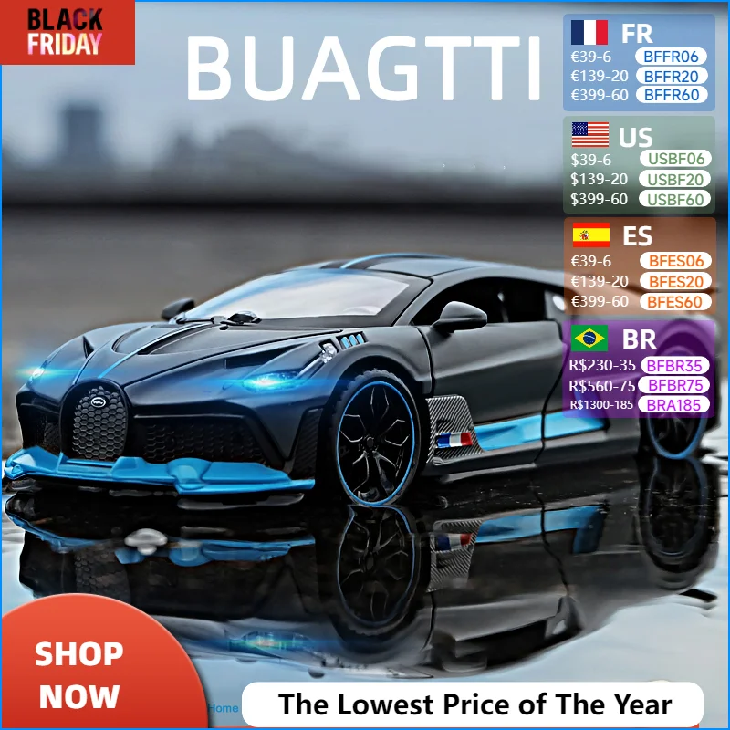 Free Shipping New 1:32 Bugatti Veyron divo Alloy Car Model Diecasts & Toy Vehicles Toy Cars Kid Toys For Children Gifts Boy Toy