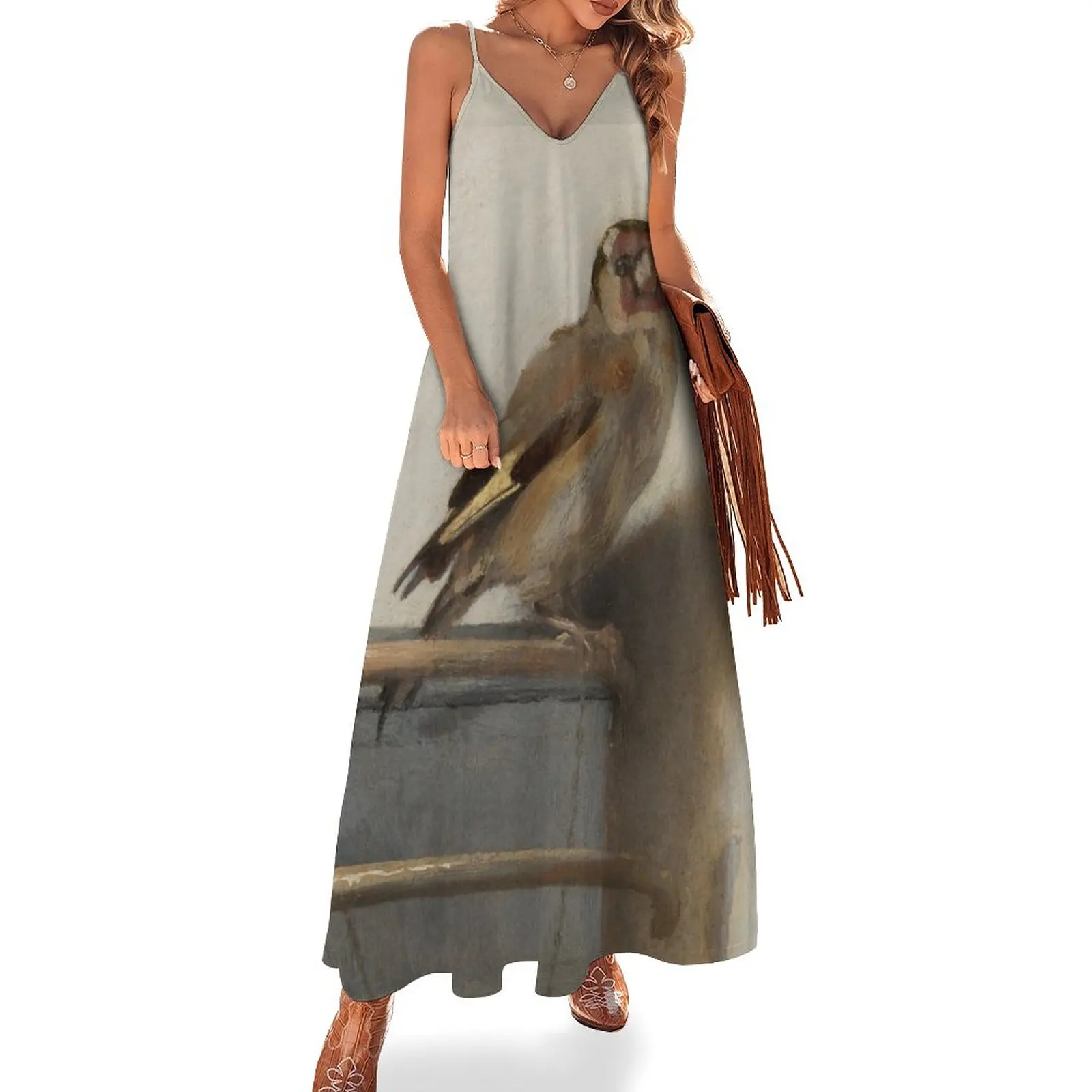 

THE GOLDFINCH - CAREL FABRITIUS Sleeveless Dress Woman fashion summer dress Party dresses women's clothing korea stylish Dress