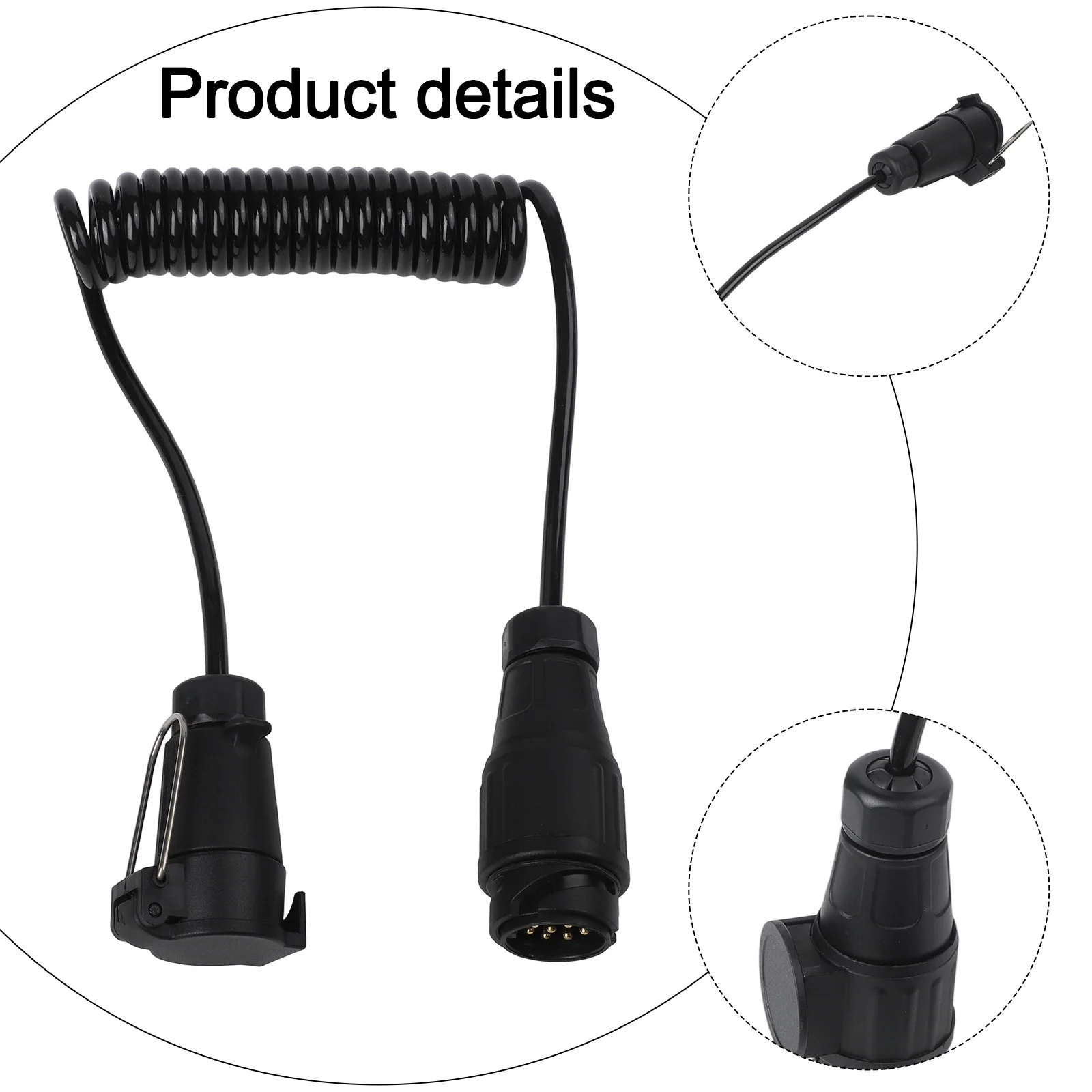 

3 Meters Connector 13-Pin Trailer Connector For Heavy Use Flexible Positioning 13 Pin To 7 Pin Connector Cable