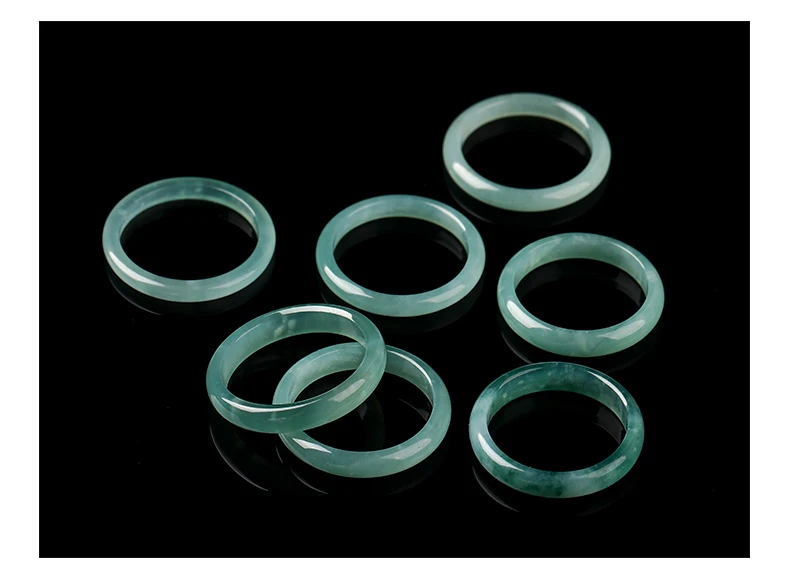 5 Teile/los Natürliche Stein Guatemala Jadeit Runde Harte Ringe Frauen Männer Vintage Energie Healing Finger Ringe Weiblichen Schmuck Geschenke – Detail 7