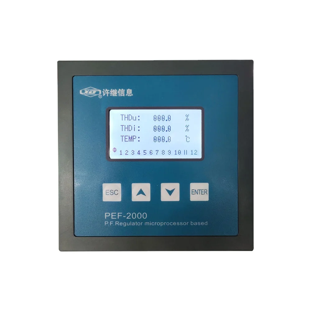 12 Steps Control Compensation Digital 3 Phase Automatic Power Factor Controller