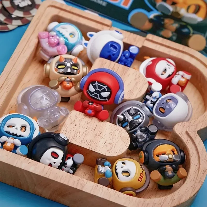 

MR.BONE Baby Blind Box Mini Action Figures - Unique Skeleton Design Handmade Trendy Toy Ornament Ideal Gift for Boys