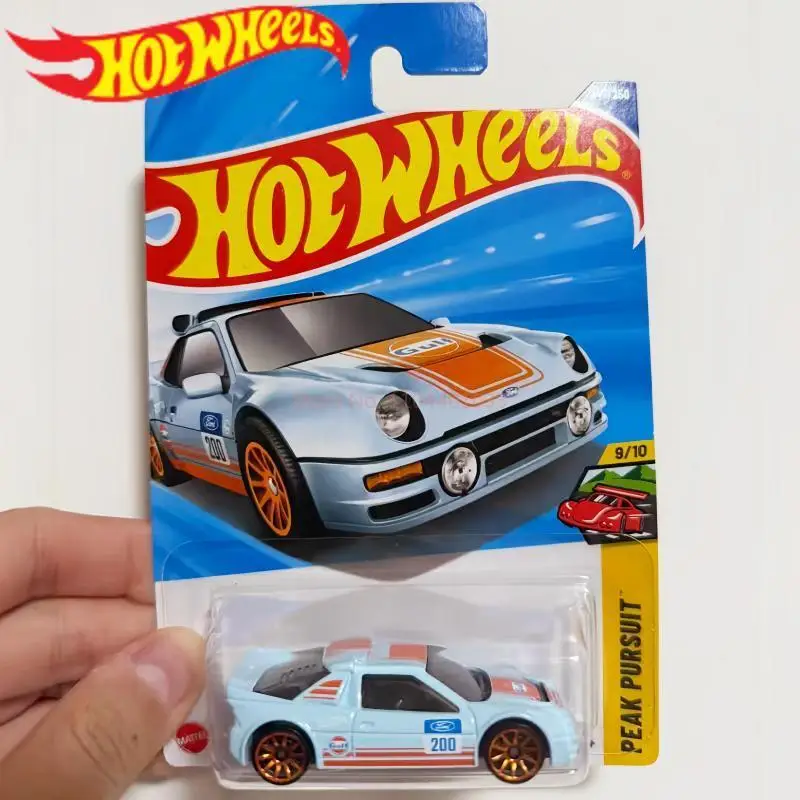 

In Stock Original Hot Wheels Toy Car 1:64 Hotwheels Super Car Ford RS200 Model Car Ornamnet Collect Toy Boys Holiday Gifts