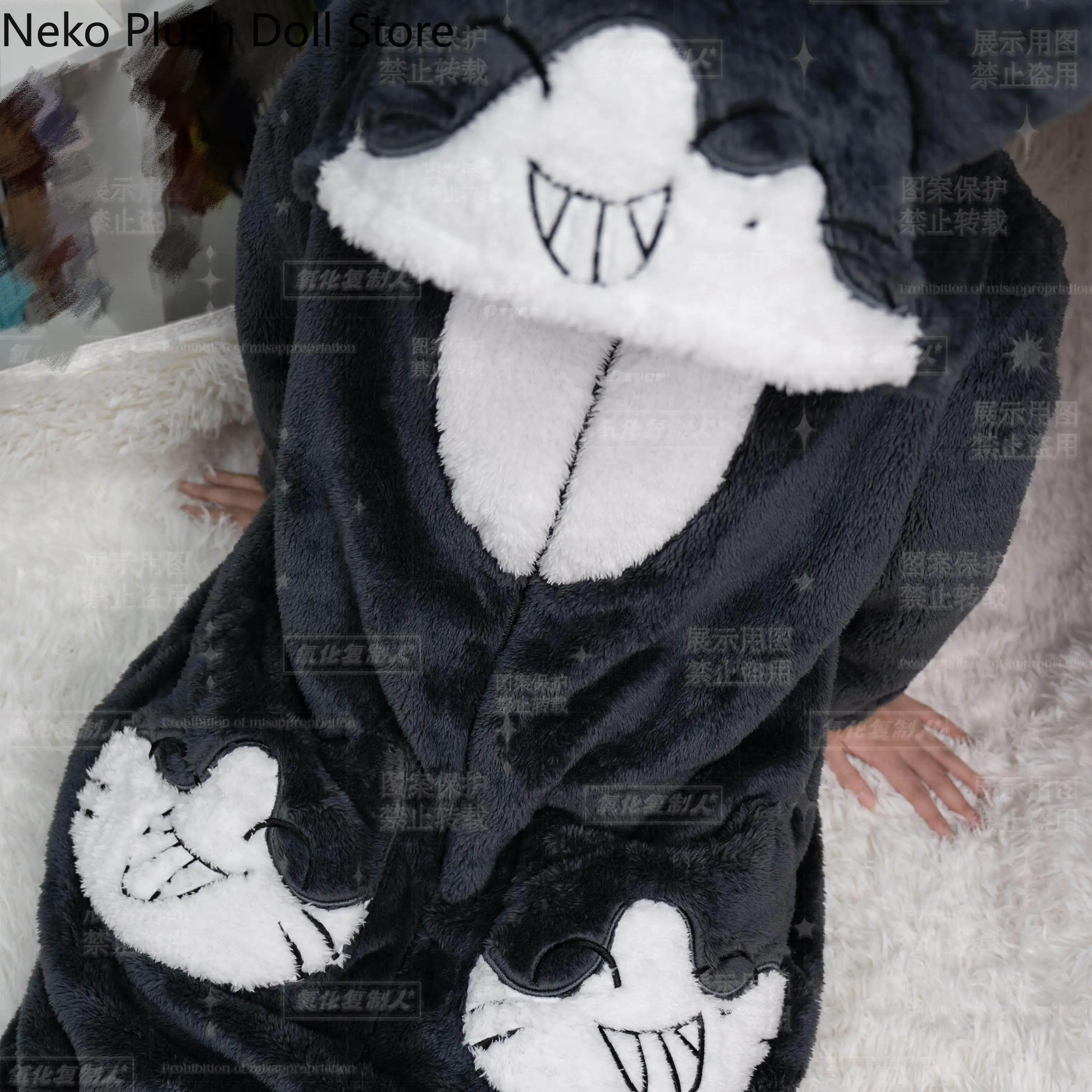 pijama-de-franela-de-cosplay-de-anime-del-juego-wandering-immortal-ziche-fuzhao-conjunto-de-mascota-accesorio-para-estudiantes-regalo-para-fans