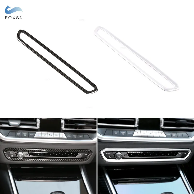 

ABS Стайлинг автомобиля Центральная панель управления регулировкой громкости рамка Крышка отделка украшение для BMW 3 серии G20 G28 2020