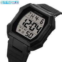 SYNOKE New Digital Watch For Men Watch Outdoor Sports Multifunctional Waterproof Shock Resistant Large Screen Display Luminous