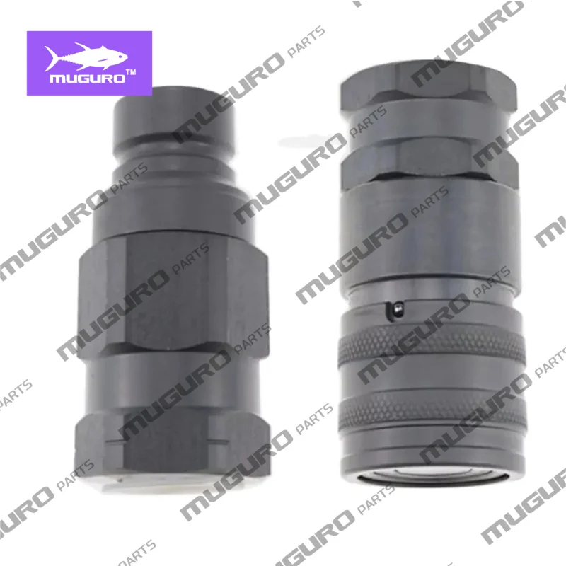 Flat Face Coupler 153-2994 153-2995 Male Female for CAT Excavator Loader Truck