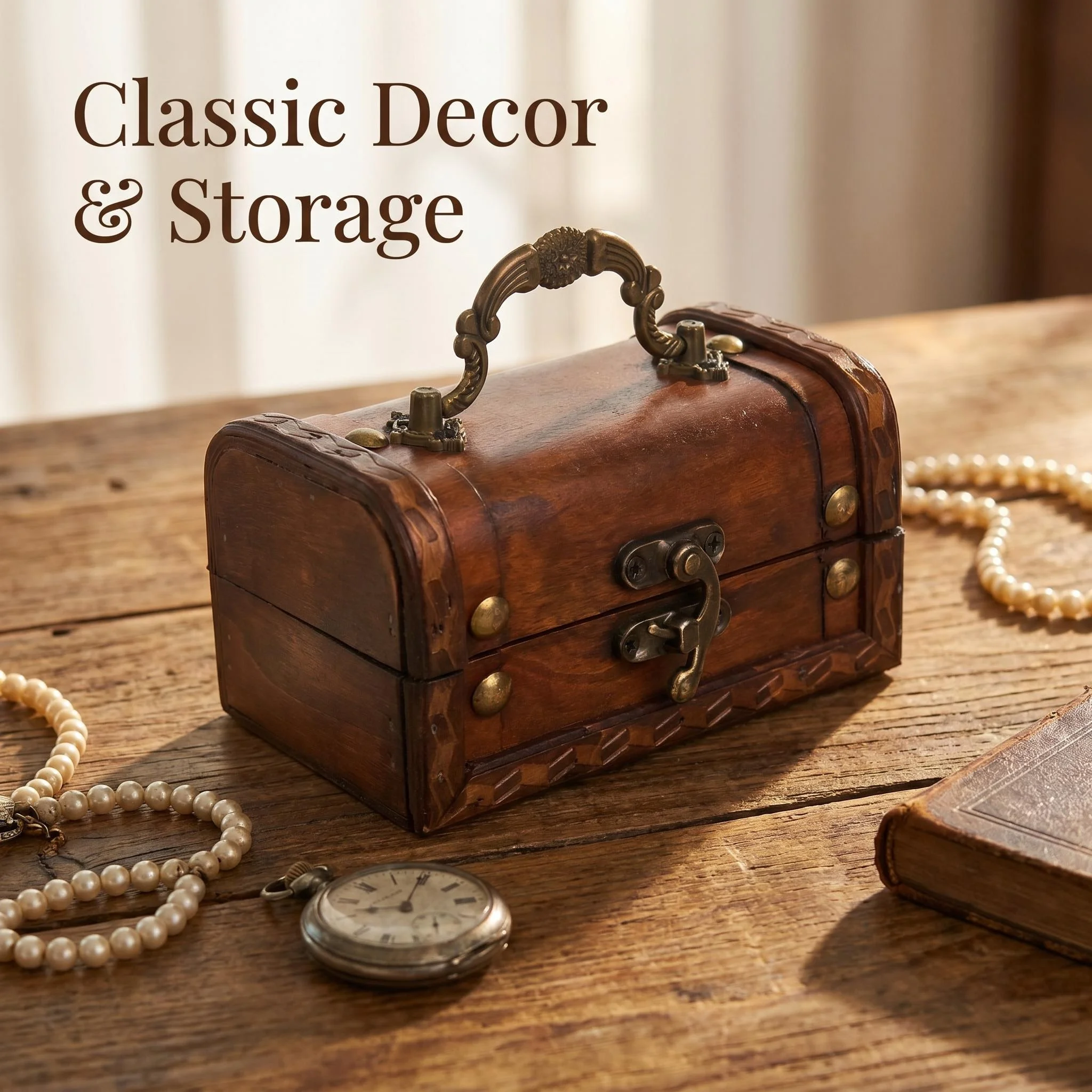 Vintage Storage Box Treasure C - Men'S Accessories Drawer Organizer 评论和价格