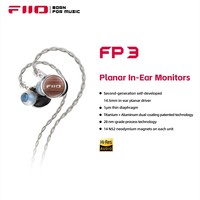 FiiO FP3 HiFi 14.5mm Planar Diaphragm Driver in Ear Earphone, wood faceplate, 0.78mm 2pins cable for for Audiophile Musician