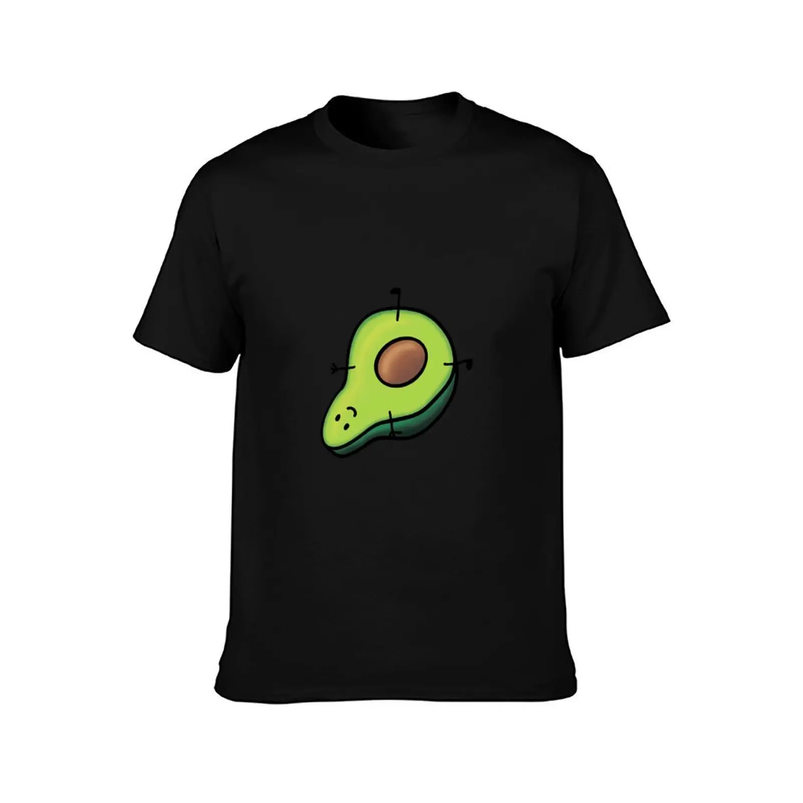 Chill Avocado T-Shirt Summer Casual Cotton Tee Oversized Streetwear Tops Vintage Graphic Print Loose Fit Short Sleeve