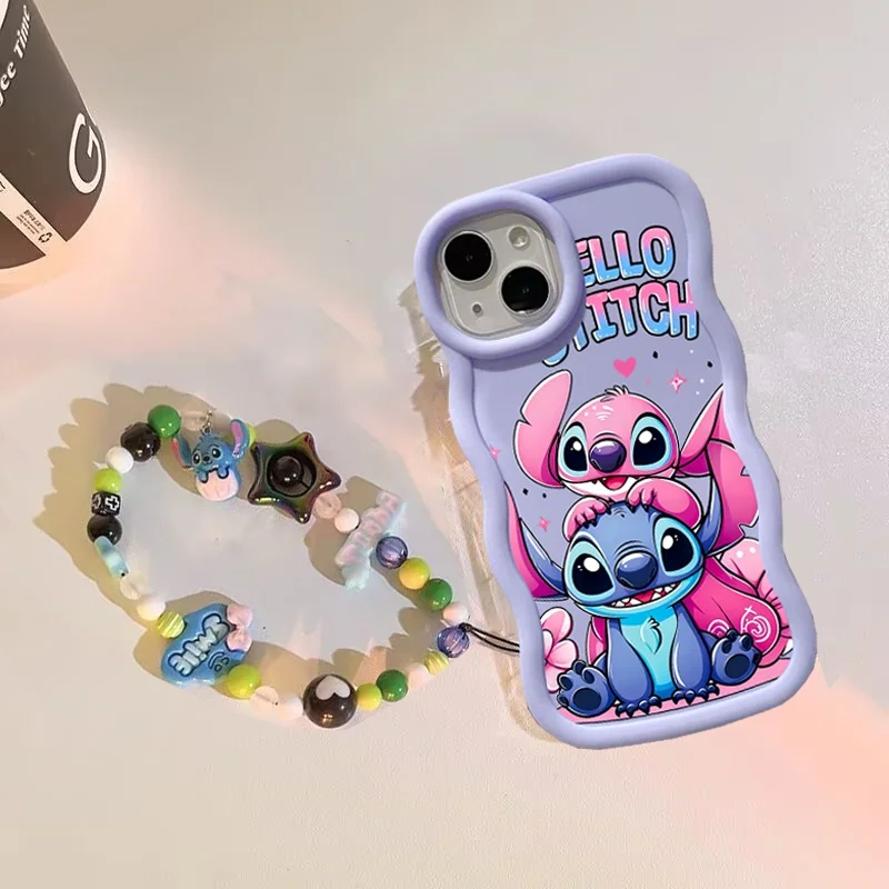 Funda de teléfono con cadena de Ángel de punto 3D para VIVO Y400 Y15S Y36 Y29 Y28 Y22S Y38 Y03 Y17S Y100 V25 V50 V30 V29 V29E V27 Pro