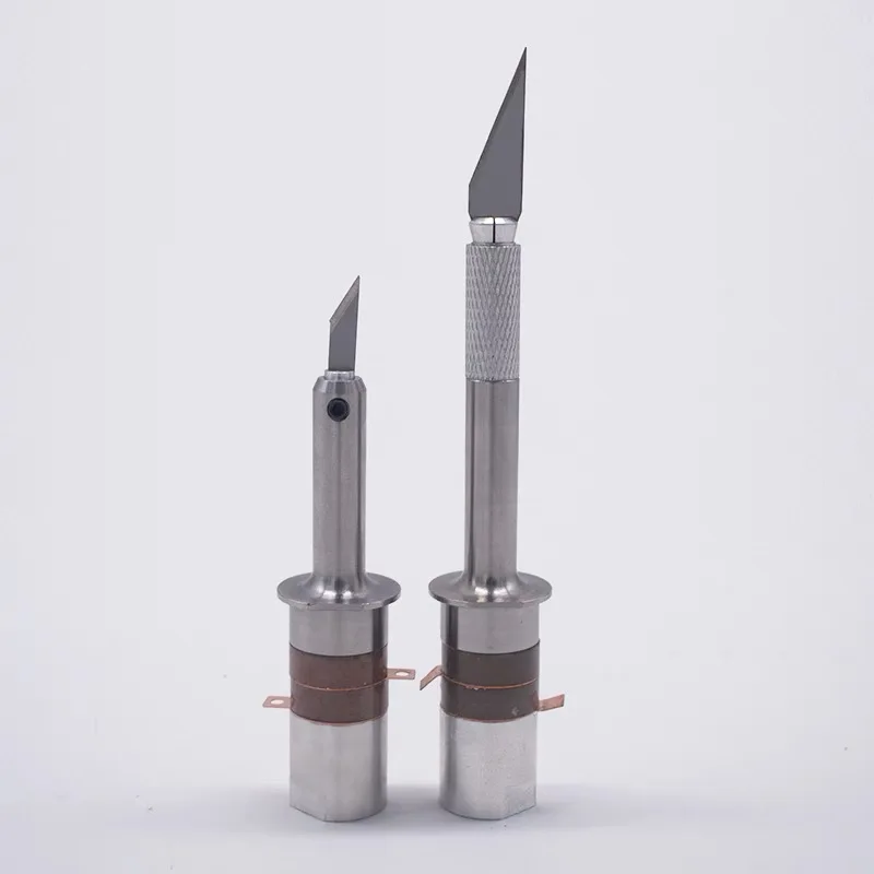 1pcs ไทเทเนียมอัลตราโซนิกมีด transducer อัลตราโซนิกตัดมีด transducer 40KHZ การสั่นสะเทือนตัด transducer sensor