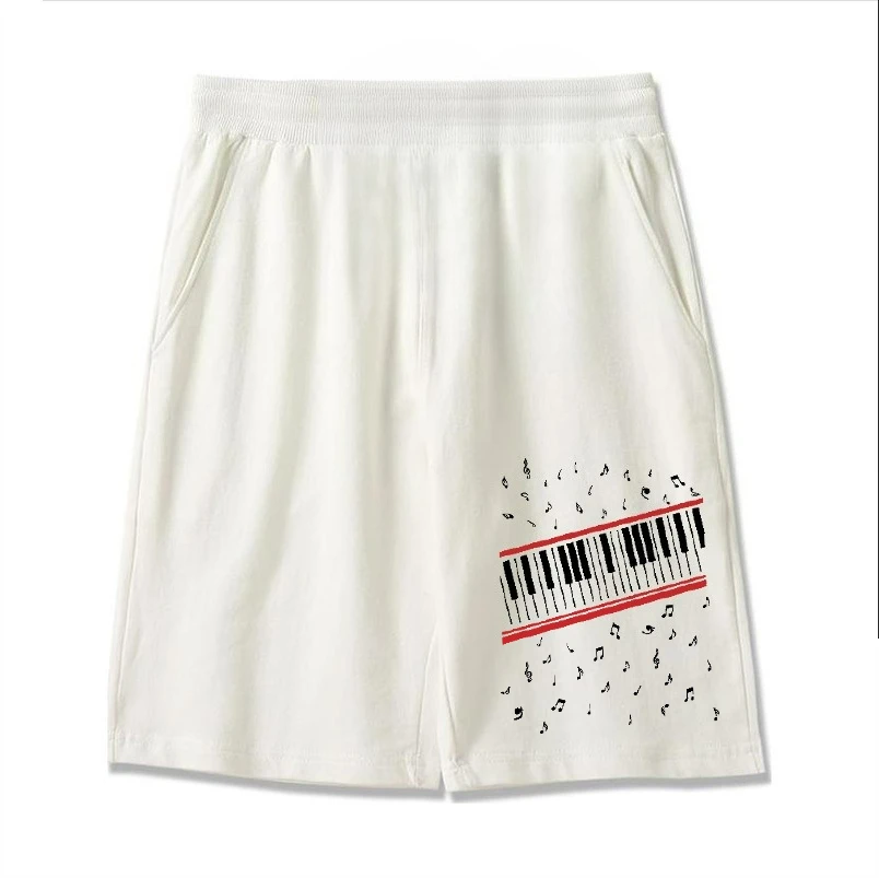 

2026 Hot Selling Fashion New Christmas Gothic Style Piano Pattern Street Style Pattern Hip-hop Street Wear Shorts Plus Size