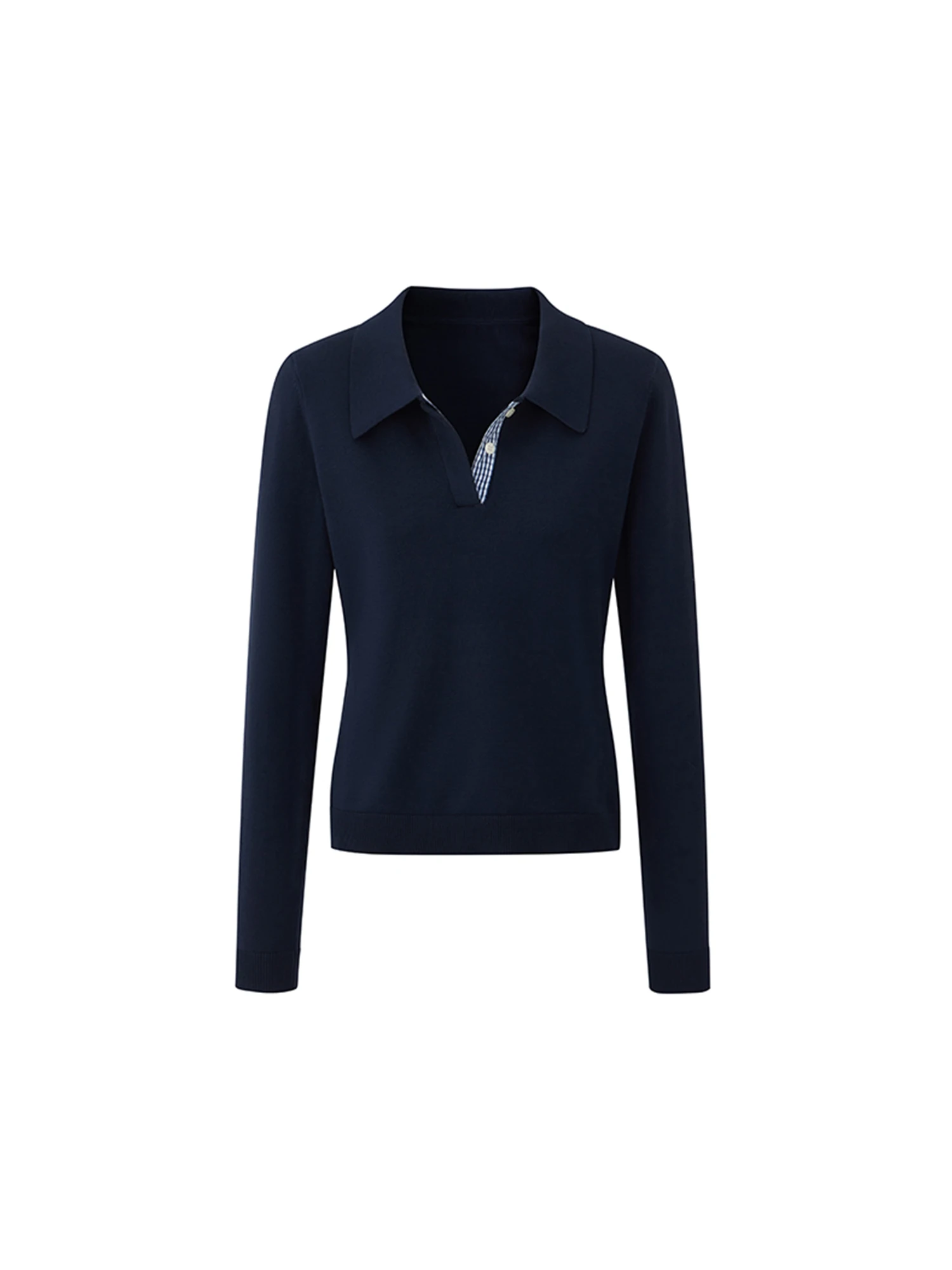 Slim Fit Base de malha irt Versátil Simples College Sle Faion Liberação LaluneDuCiel Padrão geométrico Faion feminino