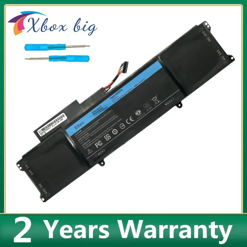 NEW 4RXFK Laptop Battery For Dell XPS 14 LX421, 421x-1046,L421x,14-L421X,14 L412Z Ultrabook Series C1JKH FFK56 69Wh