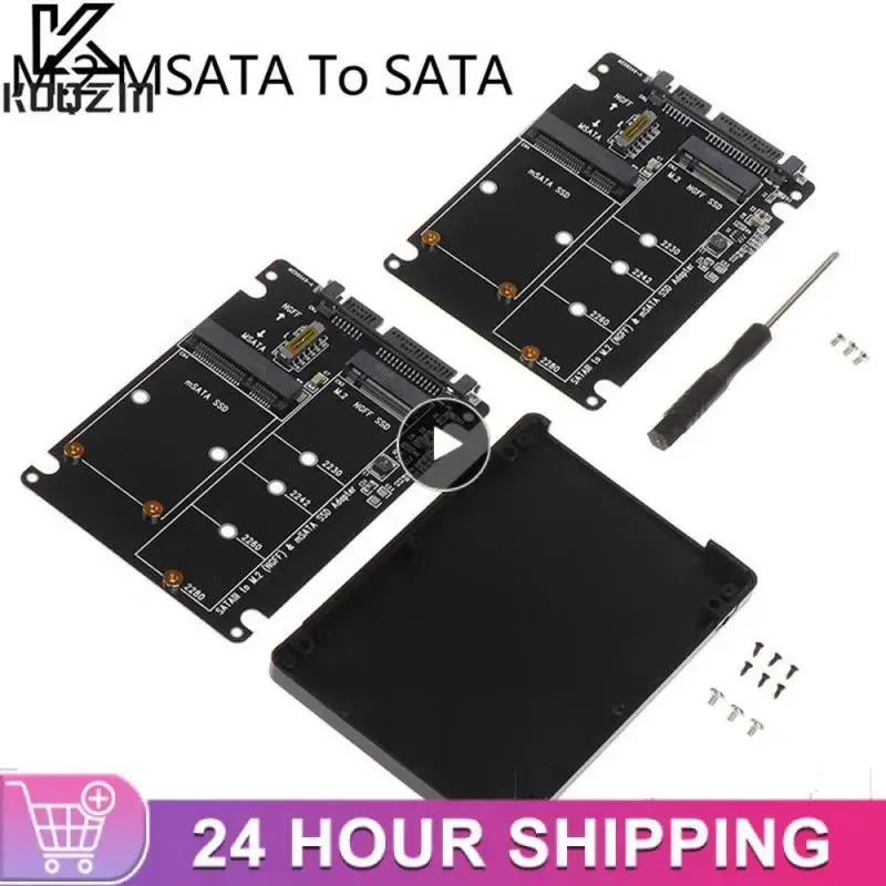 Адаптер M.2/mSATA к SATA Адаптер M.2 NGFF mSATA SSD к SATA3.0 2,5 дюйма mSATA/M2 SSD-конвертер Riser Board Card 6 Гбит/с для ПК, ноутбука