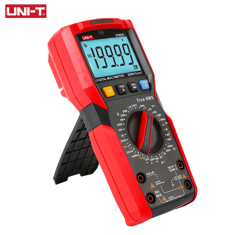 UNI-T UT89XE مقياس رقمي متعدد المهنية تستر صحيح RMS دليل المدى تيار مستمر التيار المتناوب الفولتميتر مقياس التيار الكهربائي مكثف مقياس الحرارة