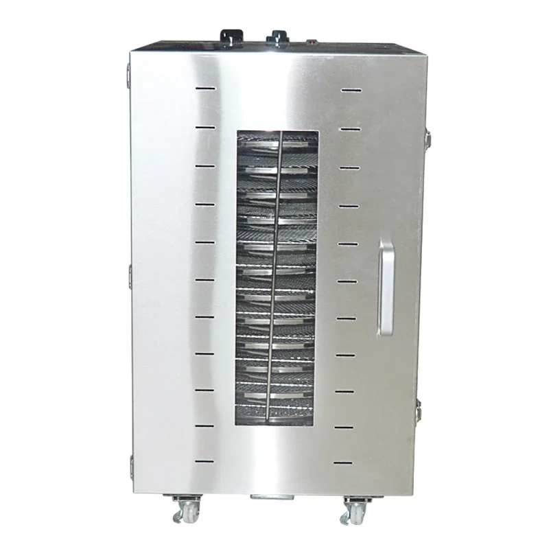 16-layers Food Dehydrator Commercial Food Dryer ST-02 Stainless Steel Fruits/ Vegetables/meat Drying Machine 220V 1500W 1pc