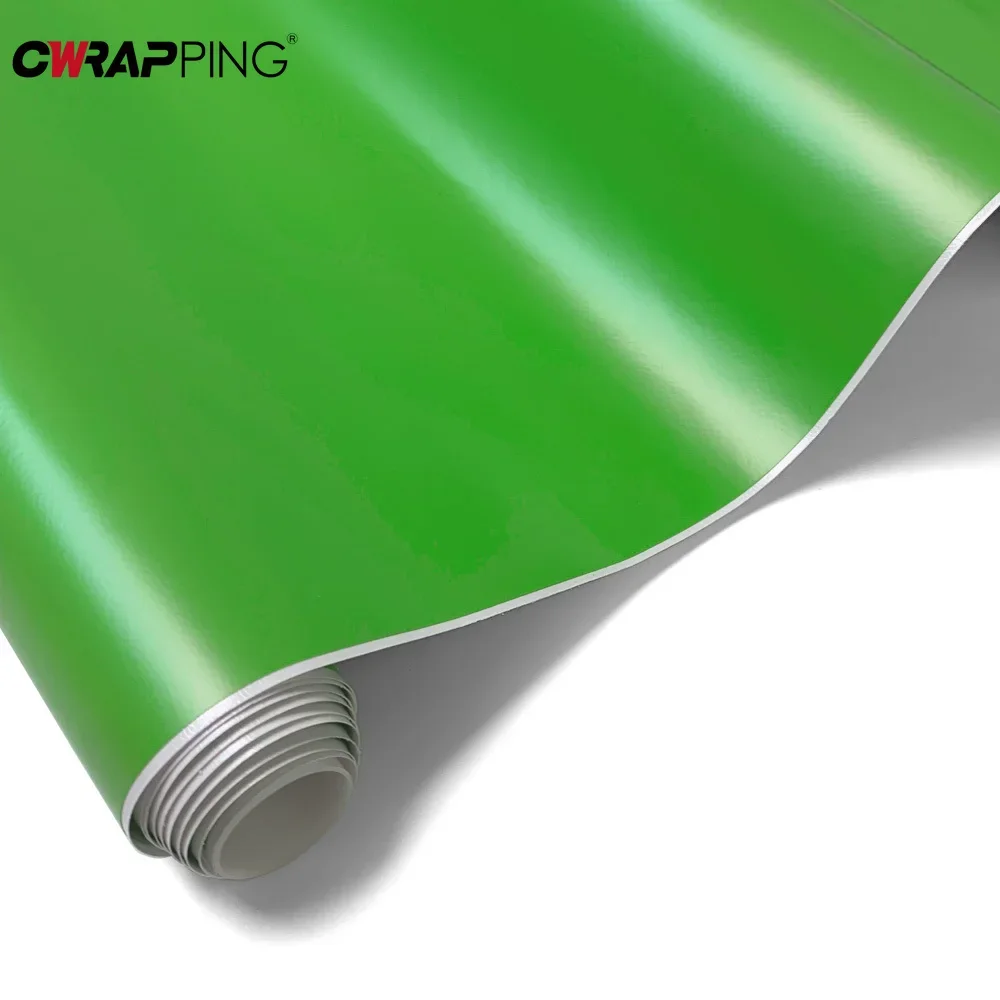 Car Color Changing Sticker Apple Green Matte Vinyl Wrapped Self-adhesive Decal Rearview Mirror Anti-scratch Auto Accessories