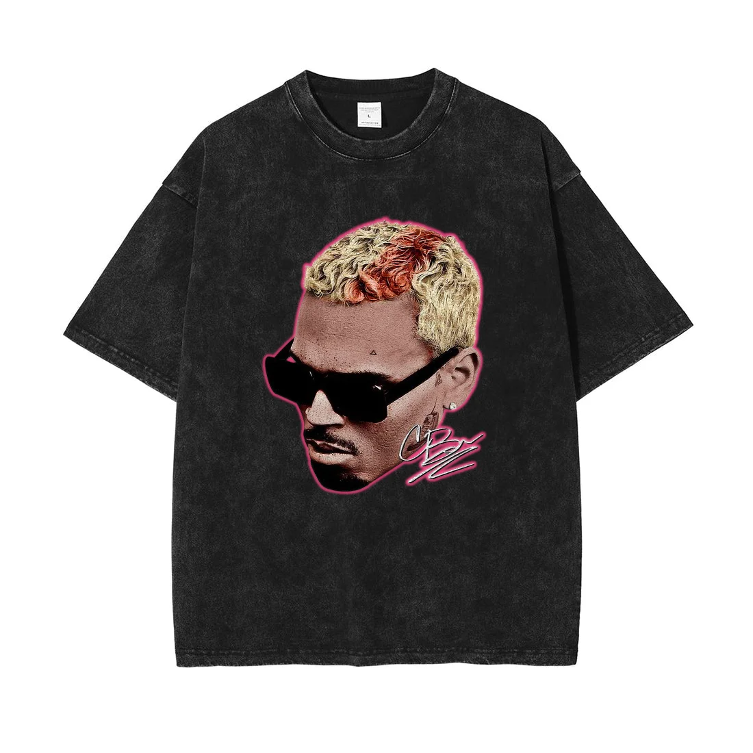 

Vintage Rapper Washed T shirt Men's Cotton Oversized T-shirts Summer Short Sleeve O-neck Harajuku Y2K Tops Tees Man Clothing