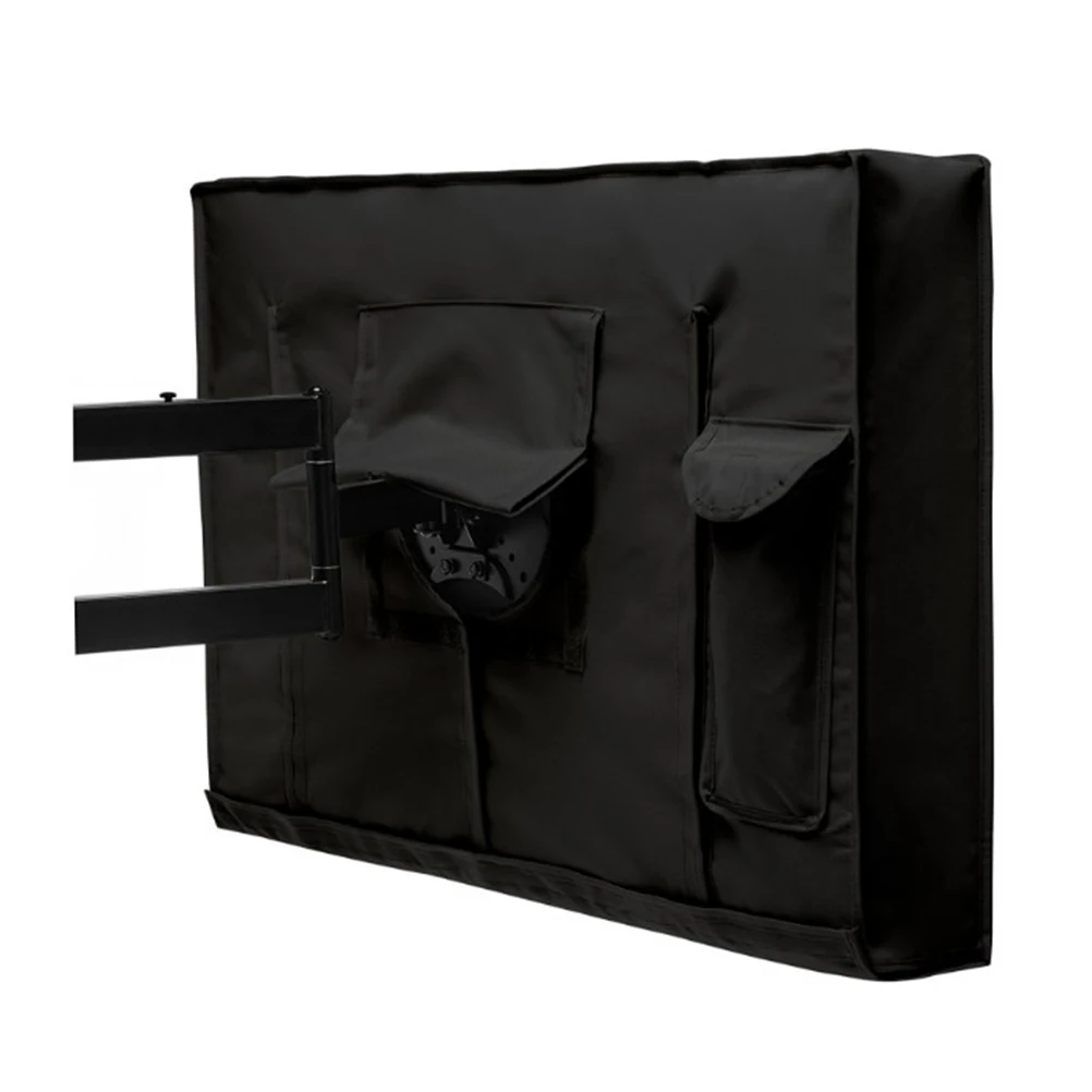 

Waterproof Cover Outdoor Television Protector Dust Proof Screen Universal Microfiber Cloth Cleaning Straps Strong Durability