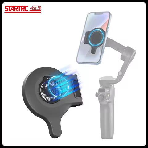 OM Magnetic Mount for DJI Osmo Mobile 8/7P/7 Gimbal Stabilizer Double-sided Magnetic Quick-Release Mount for MagSafe Phone